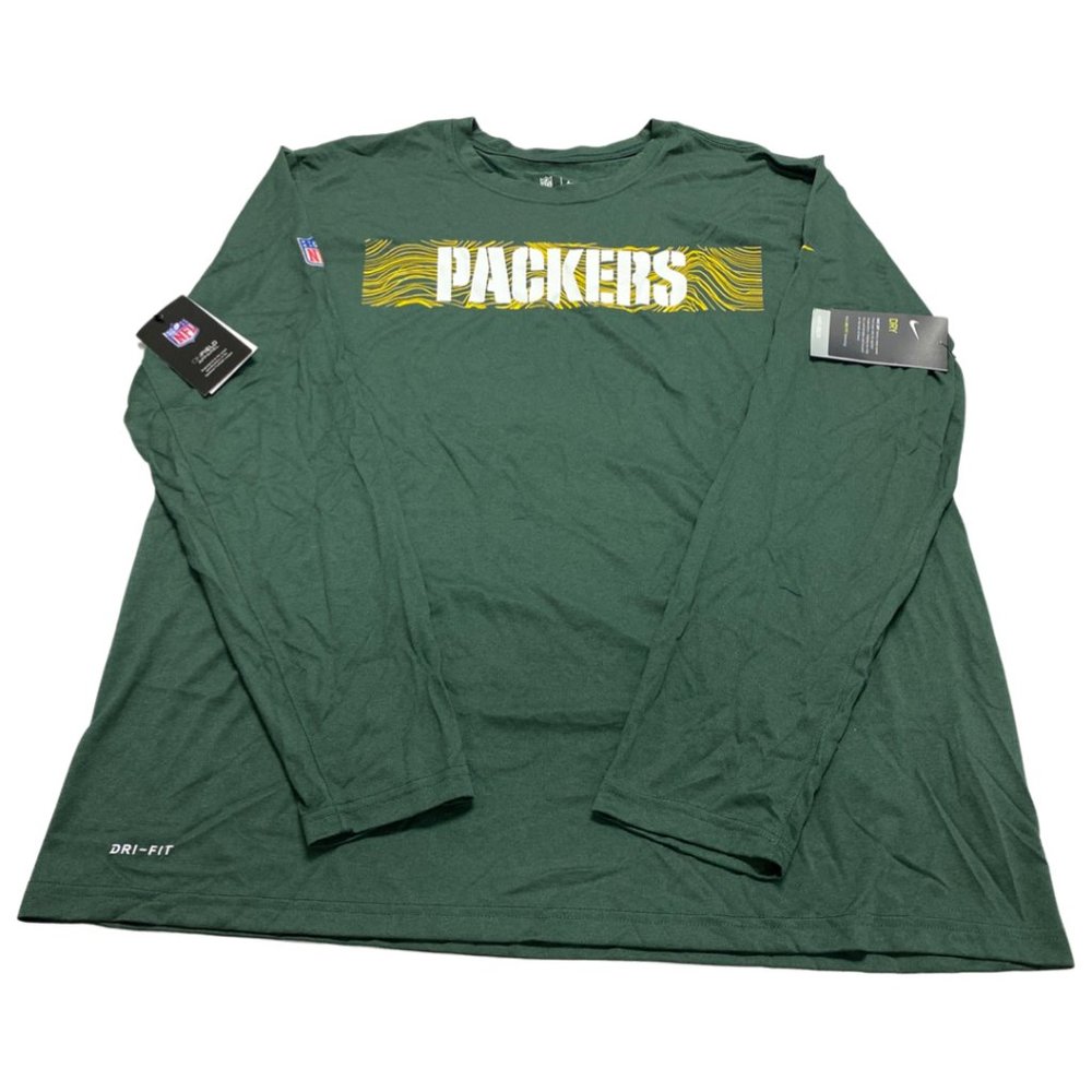 Nike Men's Green Bay Packers Sideline Seismic Legend Long Sleeve T-Shirt